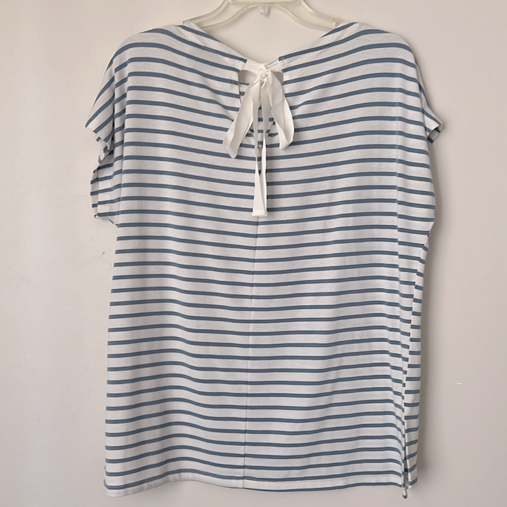 Emelia Striped Top w/ Bow Size S